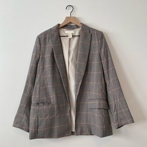 Houndstooth Oversized Blazer